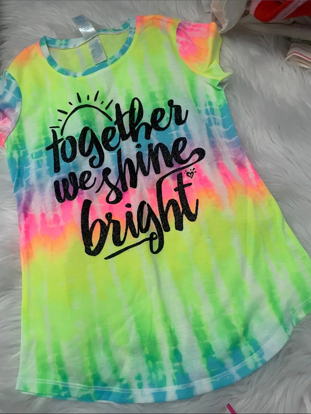 Justice Neon Tie-Dye Tee - Multi Color